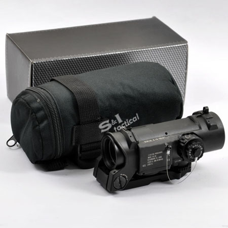 Spector DR 1X 4X Illuminated Mil-Dot Scope Black